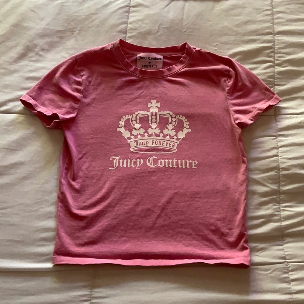 Juicy couture cropped shirt